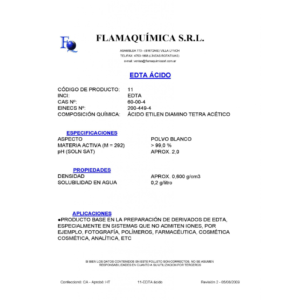 EDTA ÁCIDO