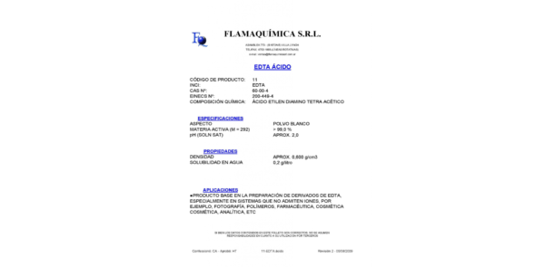 EDTA ÁCIDO
