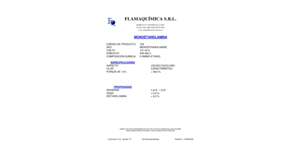 MONOETANOLAMINA