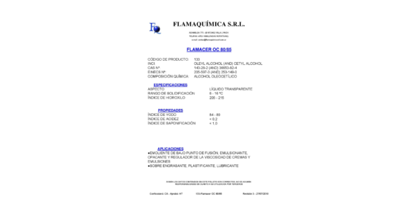 FLAMACER OC 80/85