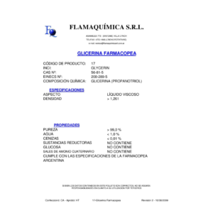 GLICERINA PURA FARMACOPEA