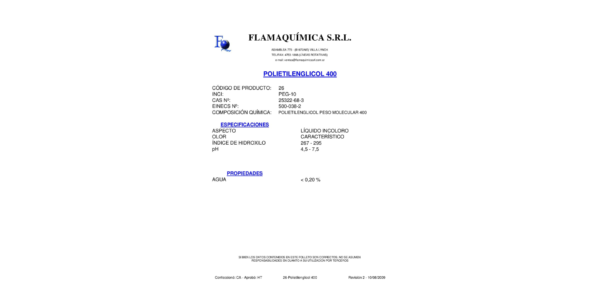 POLIETILENGLICOL 400