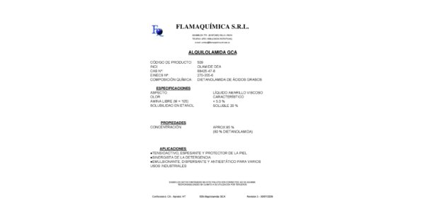 ALQUILOLAMIDA GCA