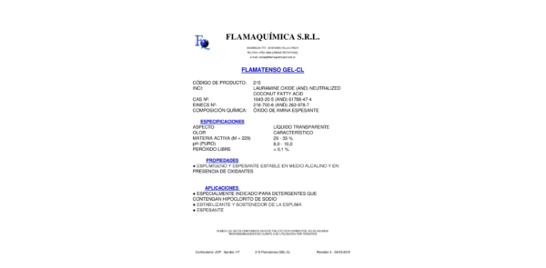 FLAMATENSO GEL-CL