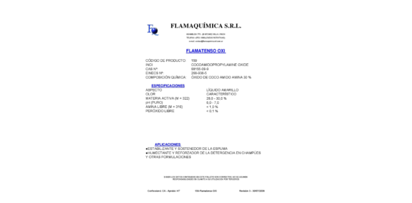 FLAMATENSO OXI
