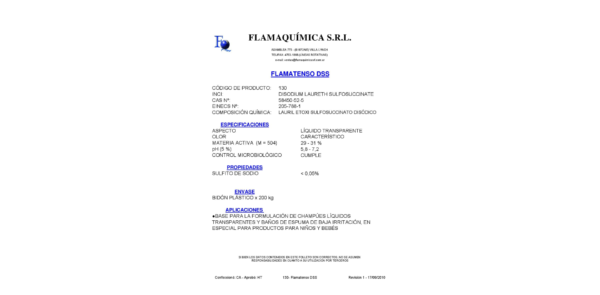FLAMATENSO DSS